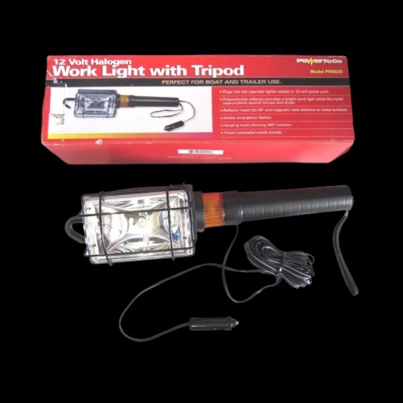💡⚡️12 Volt Halogen Work Light With Tripod NWT - Picture 2 of 6